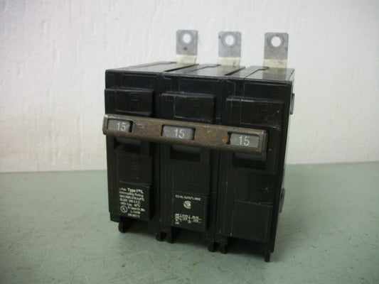 SIEMENS HBL CIRCUIT BREAKER B315HH 15AMP 240VOLT 3POLE