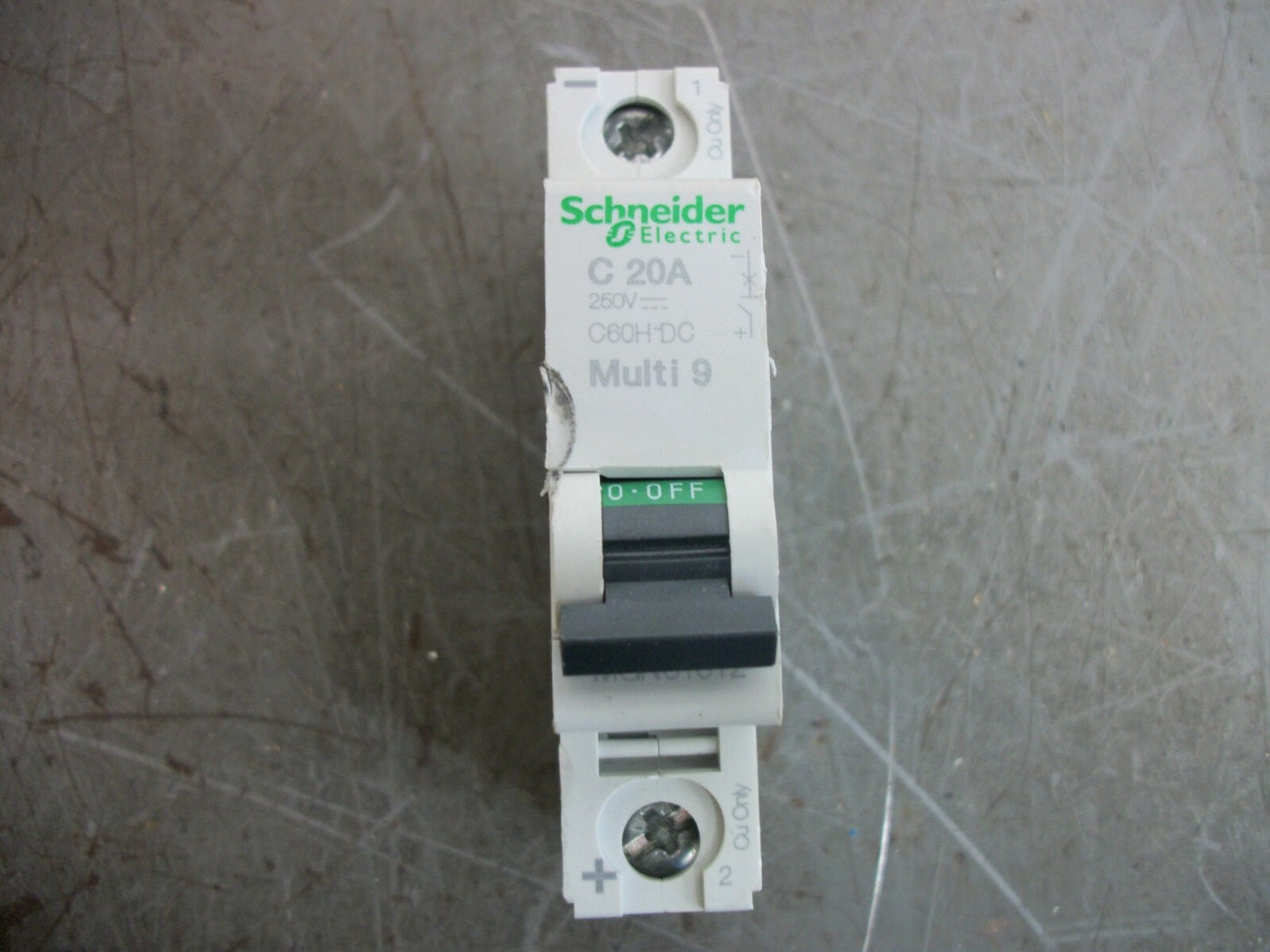 SQUARE D MERLIN GERIN MULTI 9 MINI CIRCUIT BREAKER MGN61512 20AMP 250VOLT 1POLE