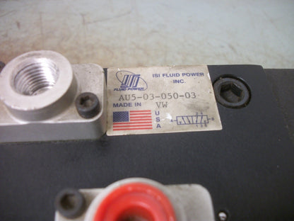 ISI AU5-150 FLUID POWER SOLENOID VALVE AU5-03-050-03 NEW