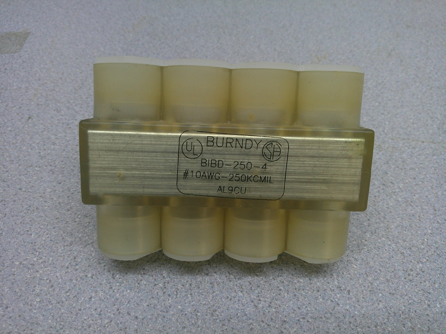 BURNDY MULTI-TAP TERMINAL CONNECTOR BIBD-250-4 #10AWG-250KCMIL AL9CU NOB