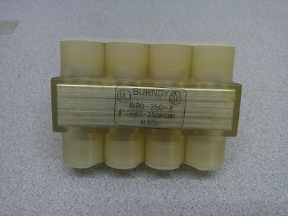 BURNDY MULTI-TAP TERMINAL CONNECTOR BIBD-250-4 #10AWG-250KCMIL AL9CU NOB