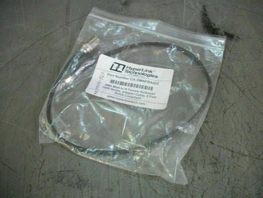 HYPERLINK 2FT 195R SERIES SMA MALE TO N FEMALE BULKHEAD CA-SMNFBA002 NEW