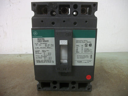GE TED CIRCUIT BREAKER TED136150WL 150AMP 600VOLT 3POLE GREEN