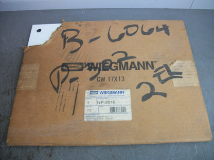 HUBBELL WIEGMANN WHITE 17X13 BACK PANEL NP-2016 NEW