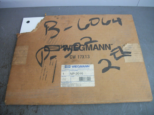 HUBBELL WIEGMANN WHITE 17X13 BACK PANEL NP-2016 NEW
