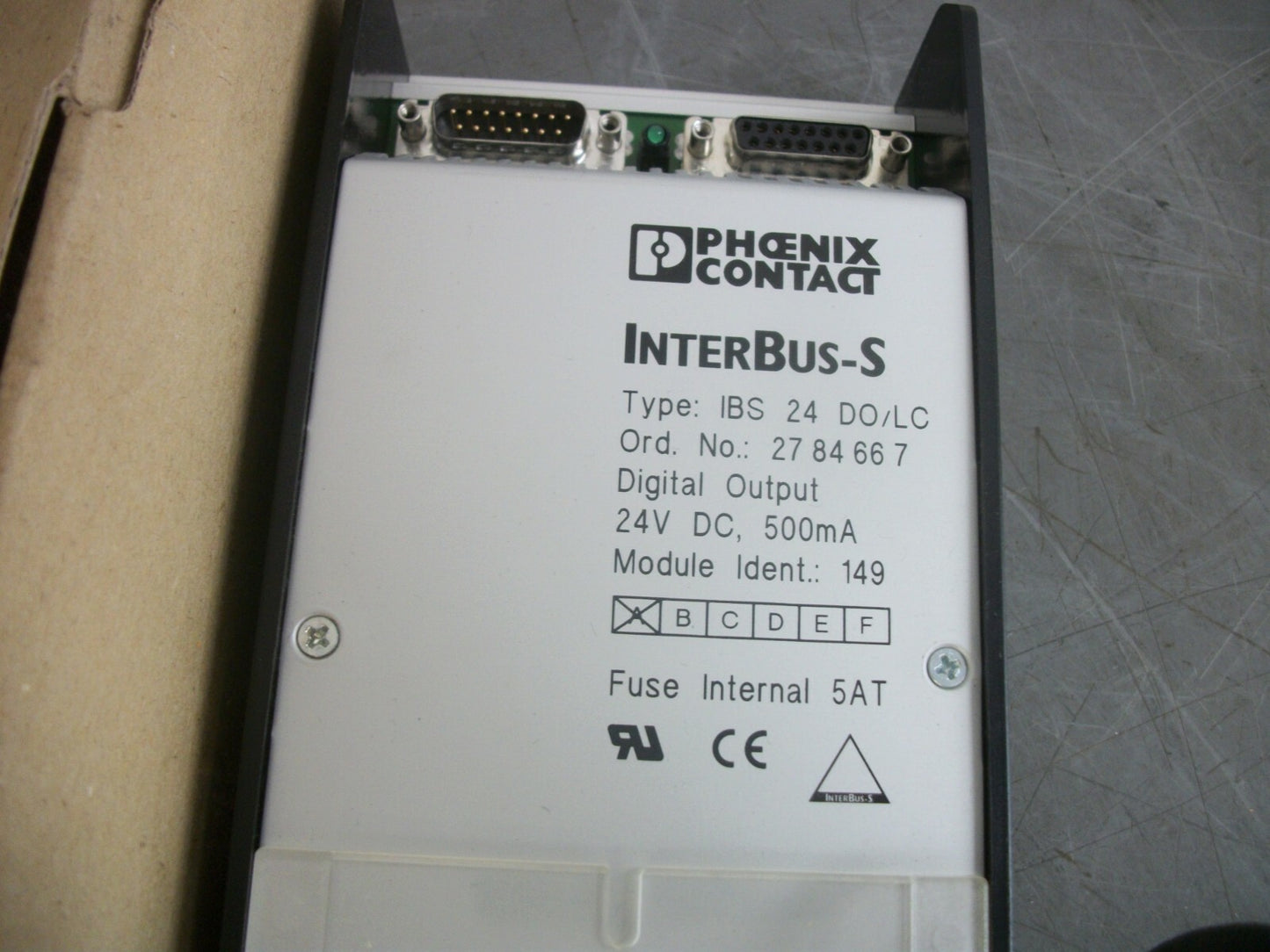 PHOENIX CONTACT DIGITAL OUTPUT MODULE IBS24DO/LC NIB