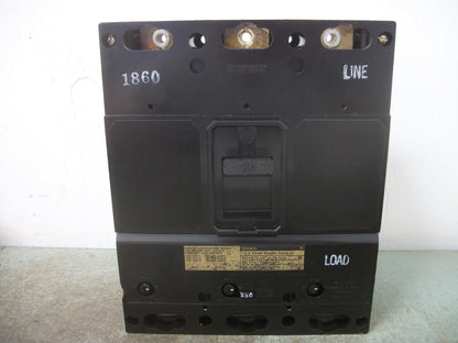 SIEMENS ITE JL3 CIRCUIT BREAKER JL3F400 400AMP 600VOLT 3POLE W/250A TRIP