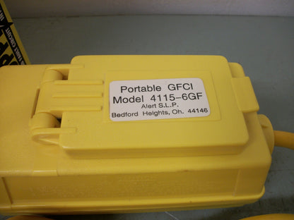 TB WOODS SHOCK STOPPER PORTABLE GFCI DUPLEX RECEP BOX 4115-6GF 15AMP 125VOLT NIB