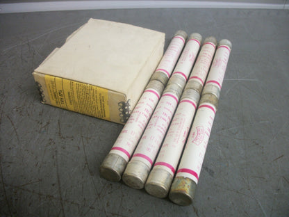 GOULD SHAWMUT BOX OF 8 TRI-ONIC FUSES TRS17-1/2 17-1/2AMP 600VOLT NIB