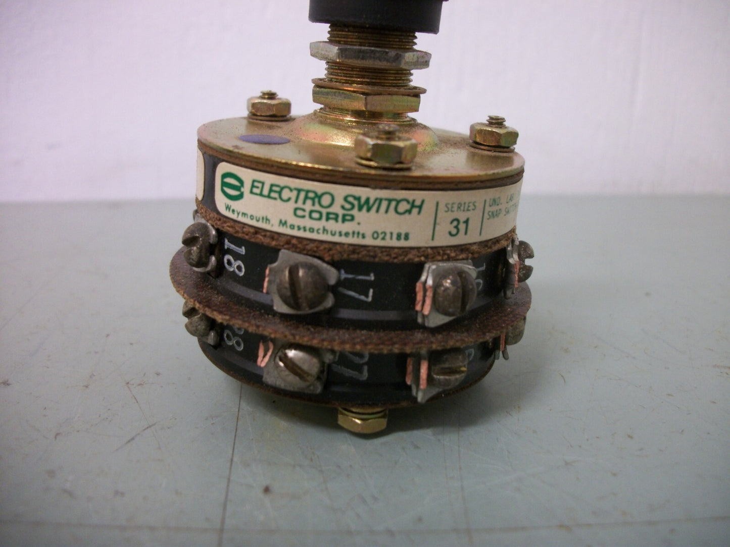 ELECTRO SWITCH 6-POSITION MAINTAINED SELECTOR ROTARY SWITCH 31302A