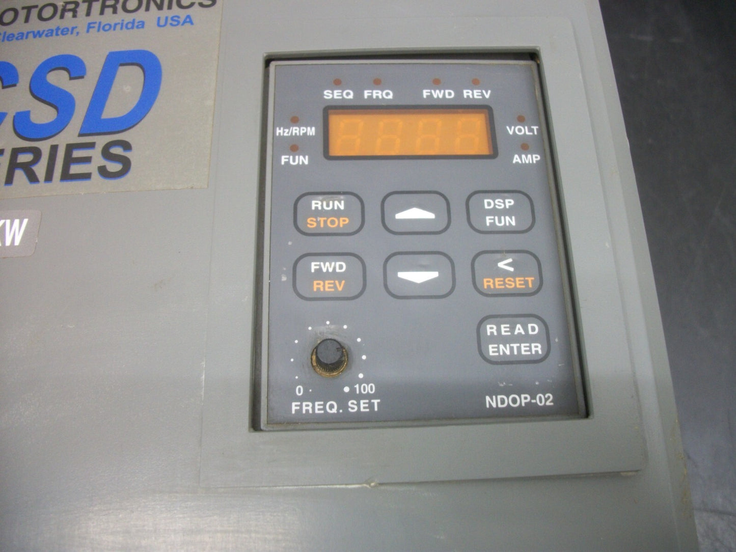 MOTORTRONICS CSD 10HP VARIABLE FREQUENCY DRIVE CSD-410-N 380-460VOLT 3PH 17.5AMP