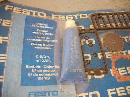 FESTO 104119 PNEUMATIC CYLINDER REPAIR KIT 223212 NEW