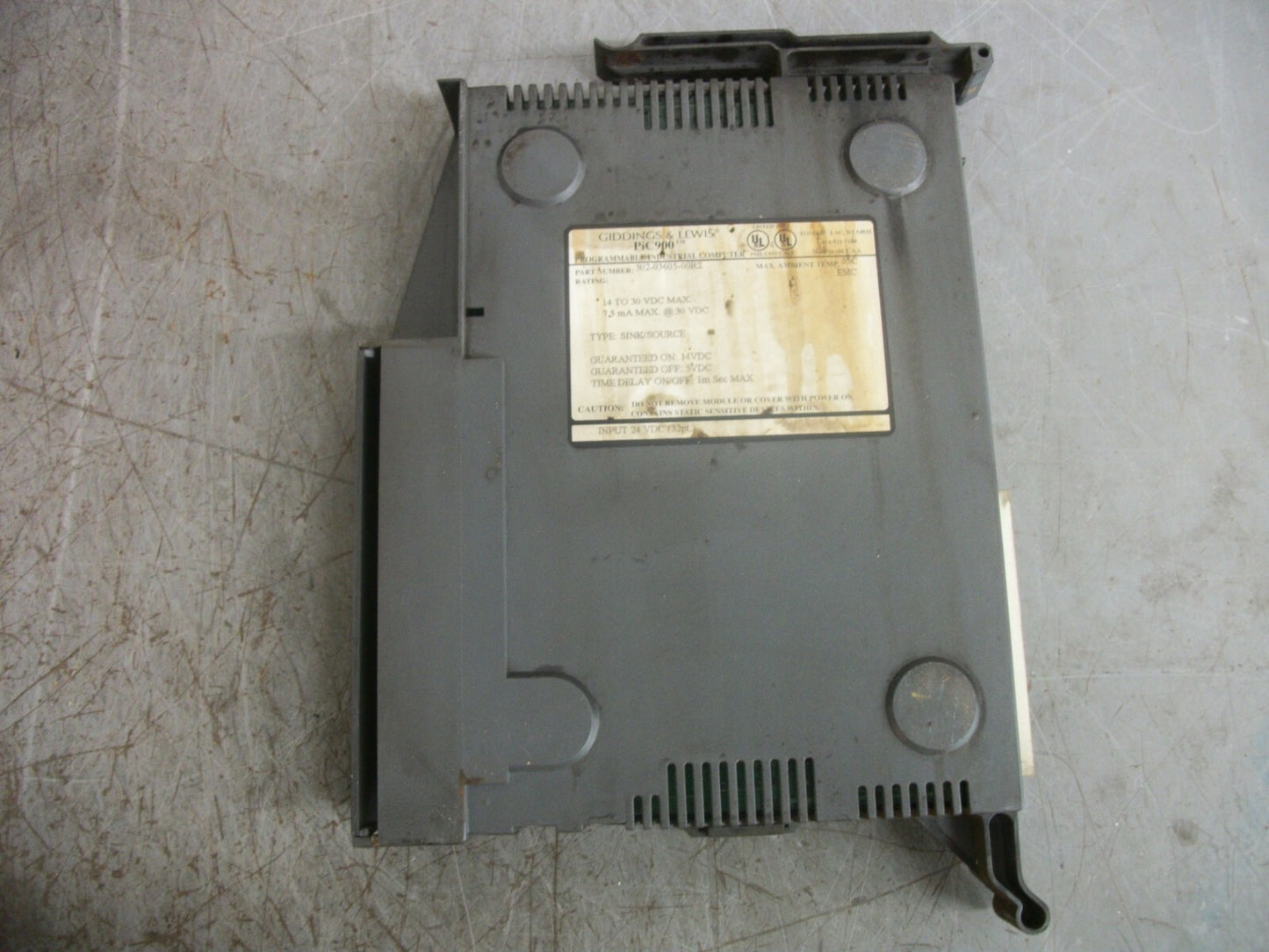 GIDDINGS & LEWIS PIC900 PROGRAMMABLE COMPUTER INPUT MODULE 502-03605-00R2