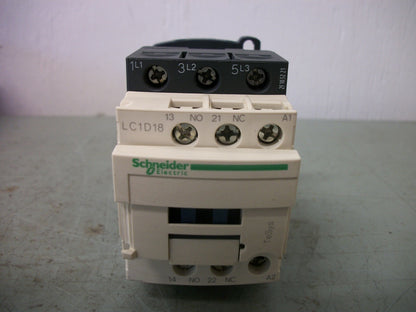 TELEMECANIQUE CONTACTOR LC1D18M7 32AMP 220VCOIL 3PH 600V 15HP