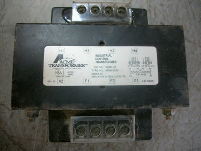 ACME 250VA 1PH TRANSFORMER AE06-0250 HV 220X480 LV 110/120