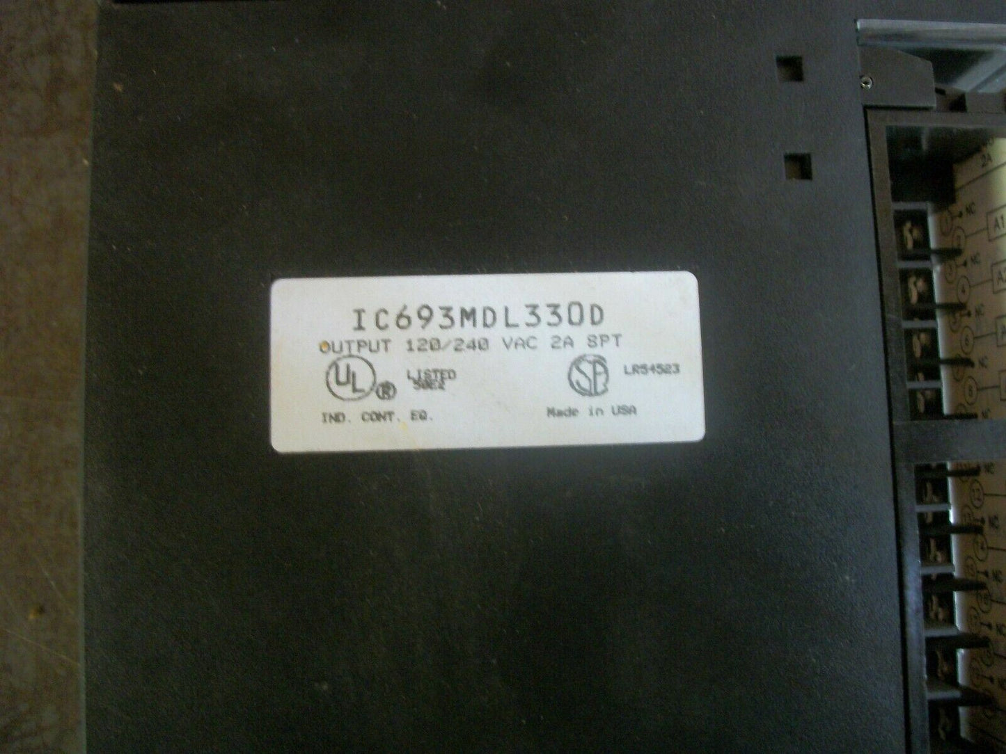 GE FANUC 120/240VOLT OUTPUT MODULE IC693MDL330D