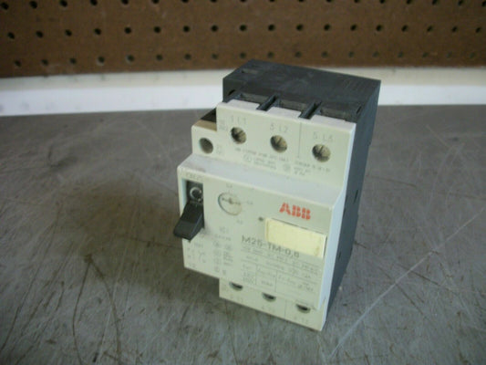 ABB MOTOR CIRCUIT BREAKER M25-TM-0,6 0.4-0.6AMP 600VOLT 3POLE