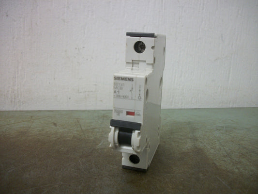 SIEMENS MINI CIRCUIT BREAKER 5SY41MCBA1 5SY4101-5 1AMP 400VOLT 1POLE