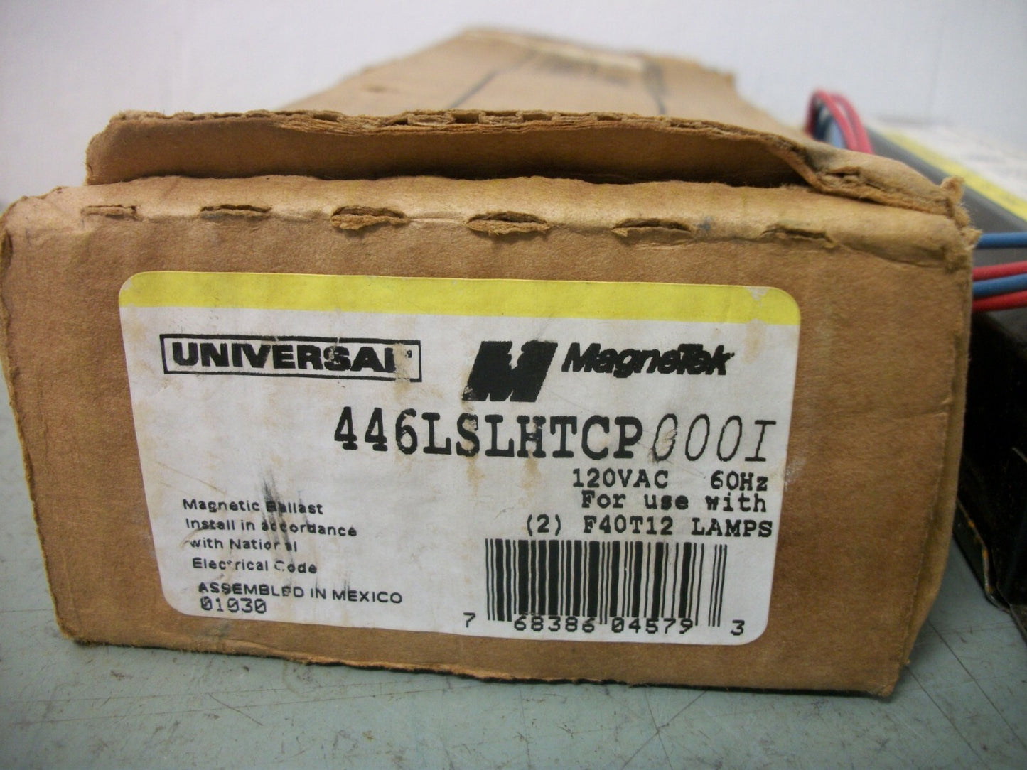 MAGNETEK UNIVERSAL BALLAST 446LSLHTCP 120VOLT NIB