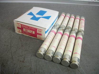 GOULD SHAWMUT BOX OF 10 TRI-ONIC FUSES TRS1-8/10R 1-8/10AMP 600VOLT NIB
