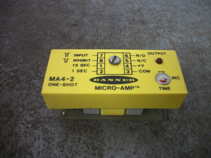 BANNER MICRO-AMP ONE SHOT PULSE LOGIC MODULE MA4-2