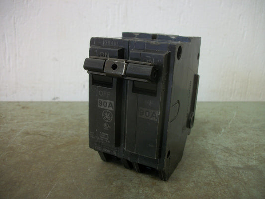 GE THQL CIRCUIT BREAKER THQL2190 90AMP 240VOLT 2POLE NOB