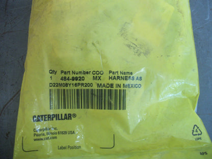CAT HARNESS ASSEMBLY 484-9920 NEW