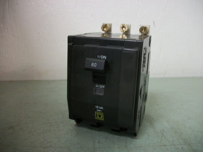 SQUARE D QOB CIRCUIT BREAKER QOB360 60AMP 240VOLT 3POLE