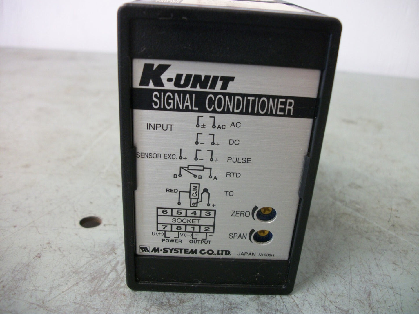 M-SYSTEM CO. K-UNIT SIGNAL CONDITIONER T/C TRANSMITTER KTS-4D-D