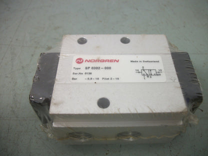 NORGREN SOLENOID MANIFOLD VALVE SP 0302-000 NEW