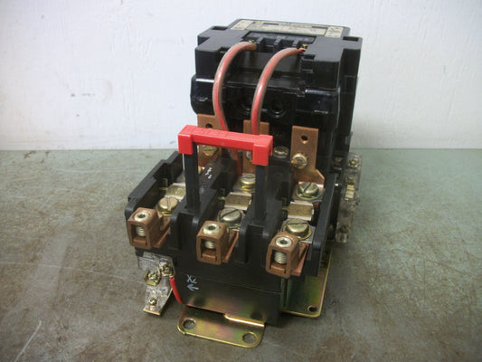SQUARE D SIZE 3 MOTOR STARTER 8536SEG1 600VCOIL 3PH 600V 50HP