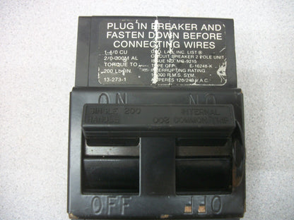 CHALLENGER QFP CIRCUIT BREAKER QFP2200 200AMP 240VOLT 2POLE