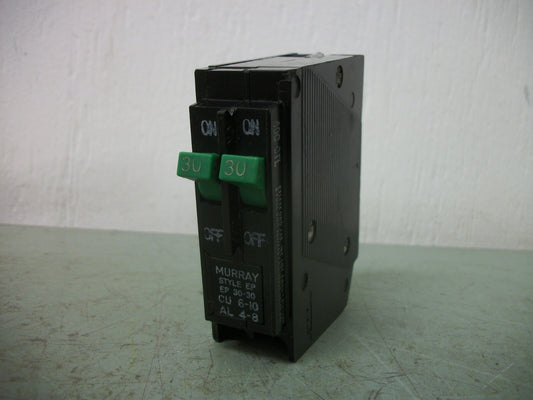 MURRAY EP TANDEM CIRCUIT BREAKER EP3030 30AMP 240VOLT 2POLE NOB