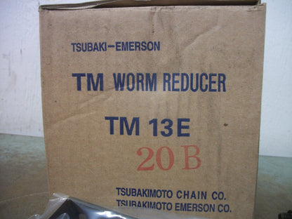 TSUBAKI EMERSON 20:1 RATIO TM WORM REDUCER TM13E20B NIB