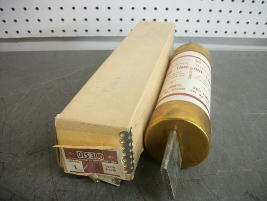 GOULD SHAWMUT ONE-TIME FUSE OTS300 300AMP 600VOLT NIB