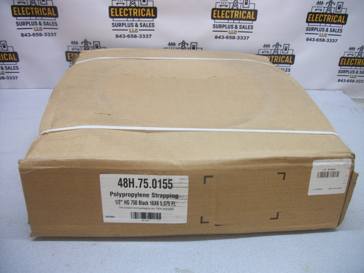 PAC STRAPPING PRODUCTS 5575 FT. POLYPROPYLENE STRAPPING 48H.75.0155 NIB