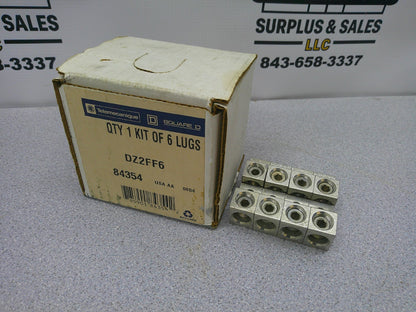 TELEMECANIQUE KIT OF 8 CONTACTOR LUGS DZ2FF6 NIB