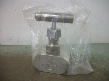 GENERIC 3/4" 316 SS NEEDLE VALVE 6000PSI NOB
