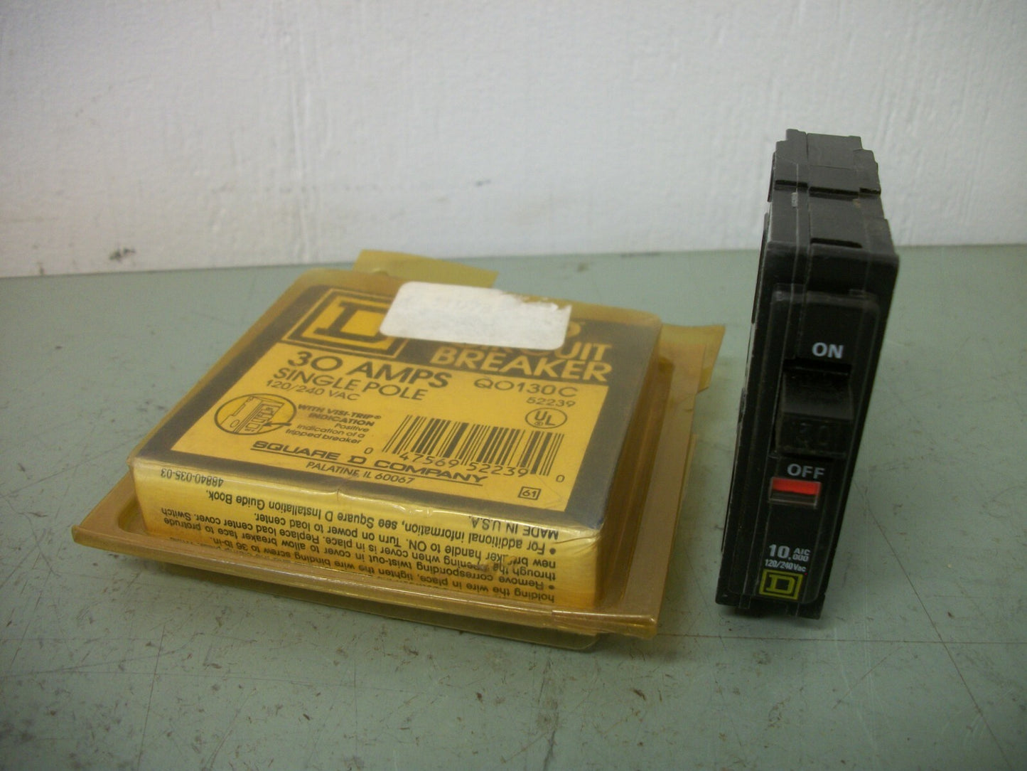 SQUARE D QO CIRCUIT BREAKER QO130C 30AMP 240VOLT 1POLE NEW