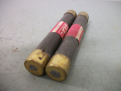 BUSSMANN LOT OF 2 ONE-TIME FUSES NOS15 15AMP 600VOLT