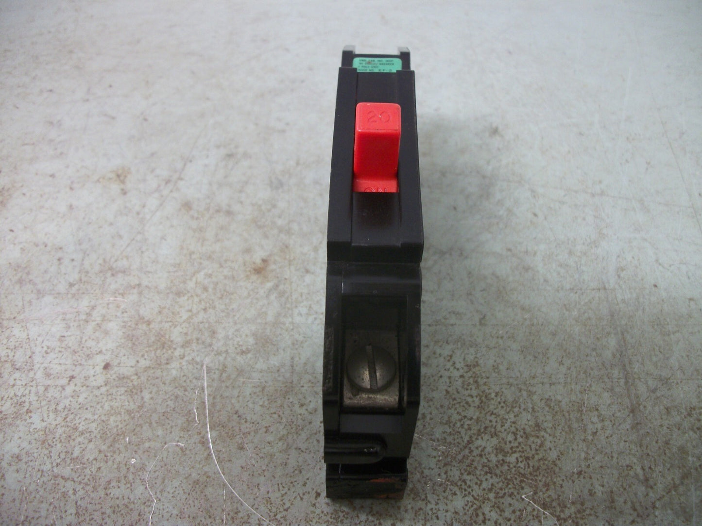 ZINSCO TYPE Q CIRCUIT BREAKER Q120 20AMP 240VOLT 1POLE RED TOP TERMINAL