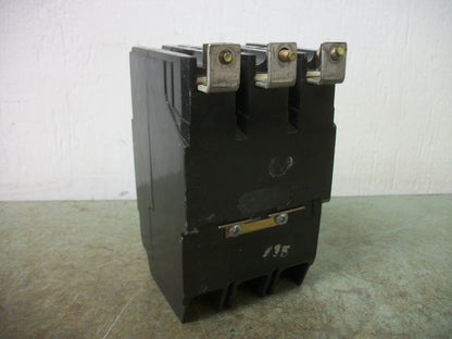 GE TEY CIRCUIT BREAKER TEY315 15AMP 480VOLT 3POLE NOB