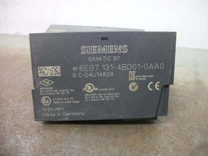 SIEMENS SIMATIC S7 LOT OF 4 DIGITAL INPUT MODULES 6ES7 131-4BD01-0AA0