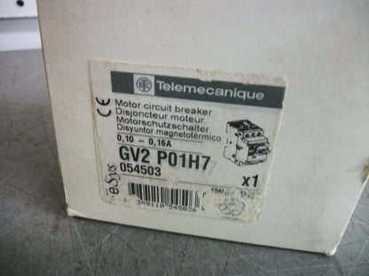 TELEMECANIQUE MOTOR CIRCUIT BREAKER GV2P01H7 0.10-0.16AMP NIB