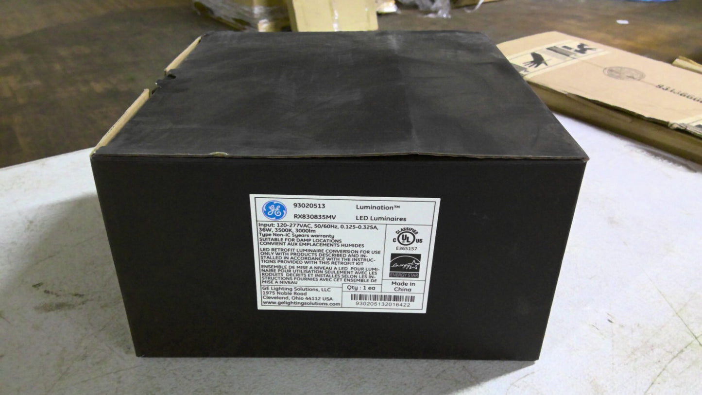 GE 93020513 WHITE LED LUMINAIRES LIGHT RX830835MV 120/277VOLT 36W 3500K NIB
