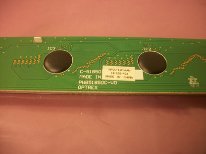 PLASTRAC OPTREX C-51850 LCD DISPLAY PCB PWB51850C-V0