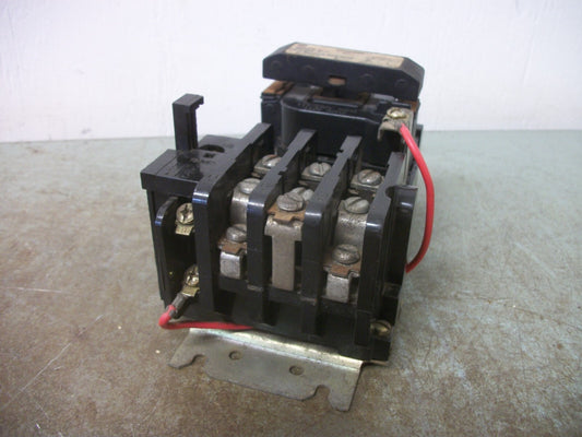 GE SIZE 0 MOTOR STARTER CR306B0** 18AMP 120VCOIL 3PH 600V 5HP NOB