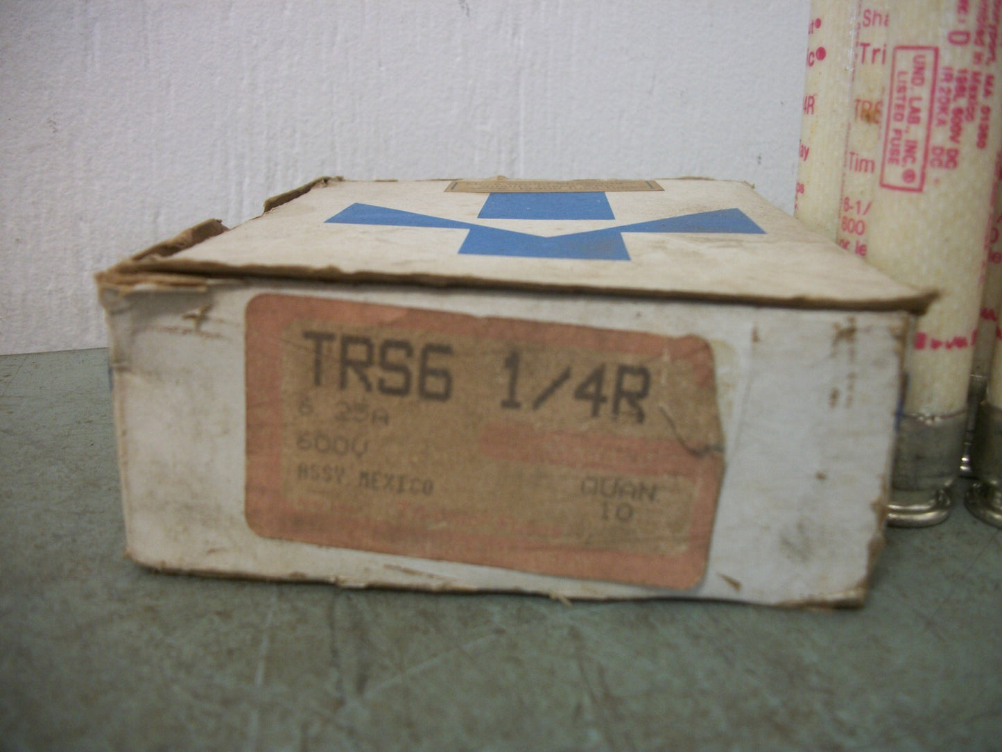 GOULD SHAWMUT BOX OF 6 TRI-ONIC FUSES TRS6-1/4R 6-1/4AMP 600VOLT NIB