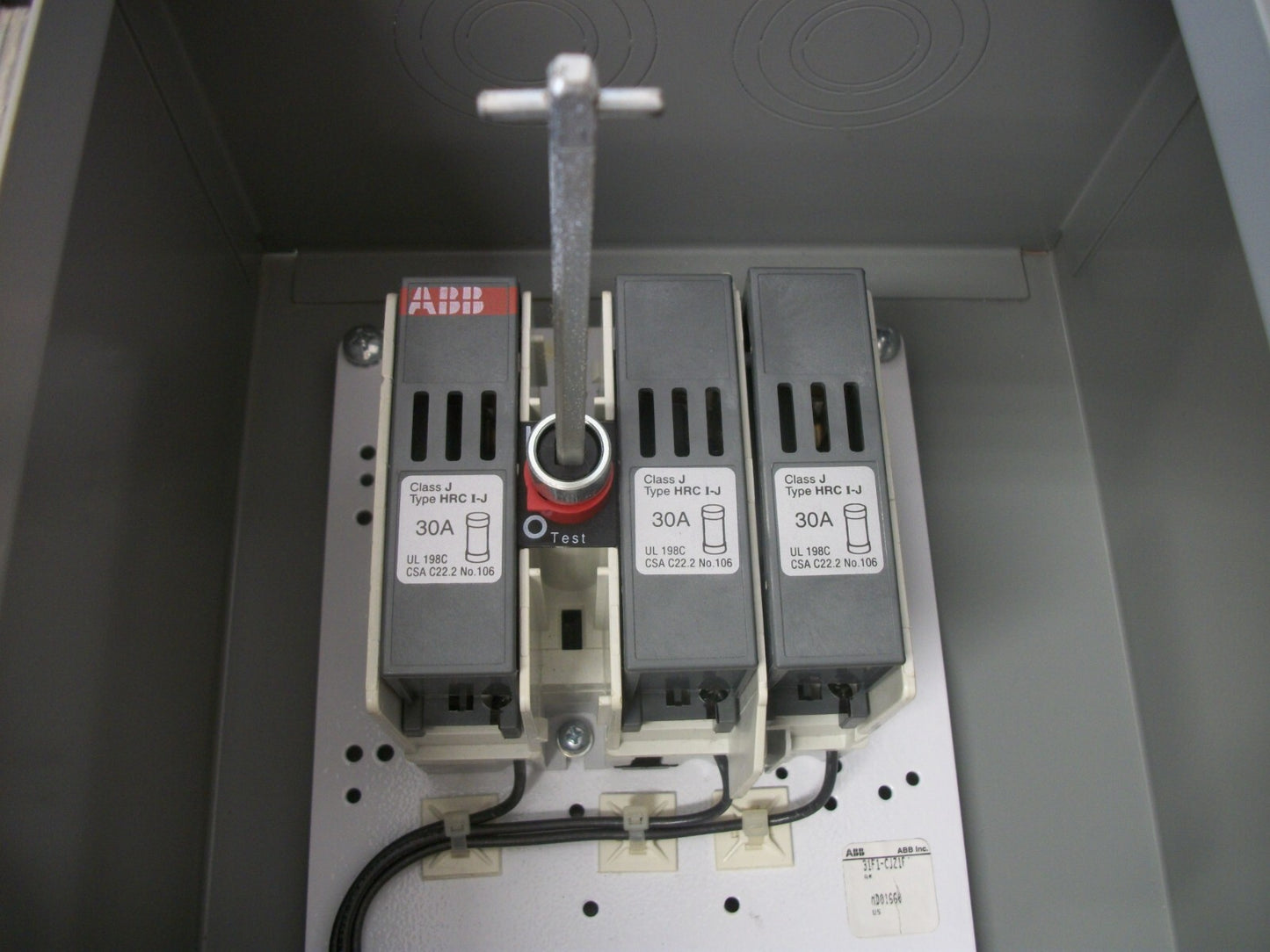 ABB STARTER COMBO 4,12 31F1-CJZ1F A16-30-10 120VCOIL 30AMP FUSIBLE NOB