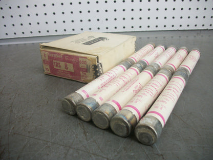 GOULD SHAWMUT BOX OF 10 TRI-ONIC FUSES TRS8 8AMP 600VOLT NIB